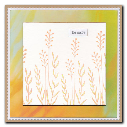Meadow Grasses A5 Square Stamp Set