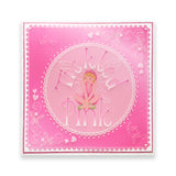 Mel's Magic Moments Collection A5 Square Groovi Plate Set & A5 Two-tone Pink Parchment