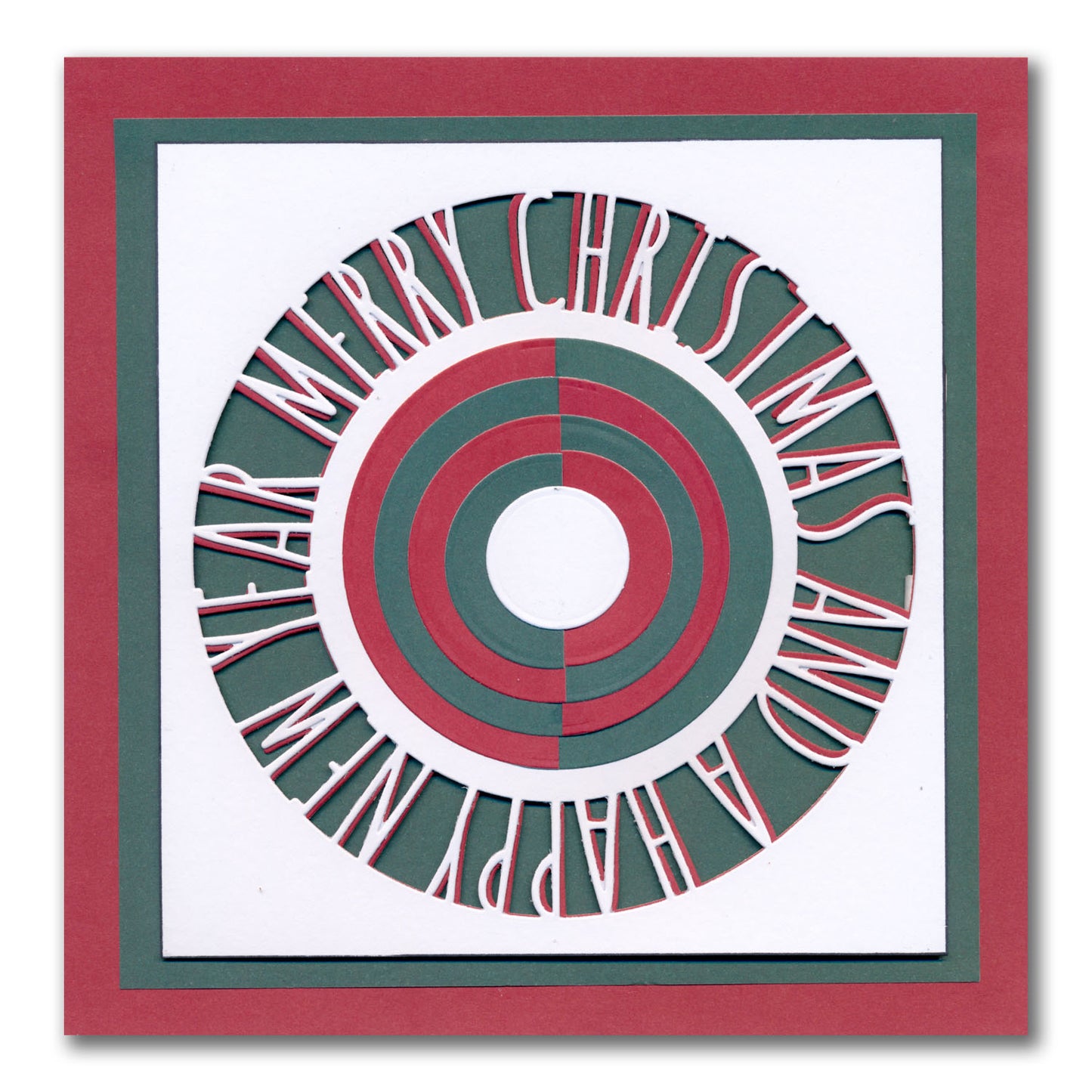 Christmas Sentiments & Holly Aperture Framer Die Collection