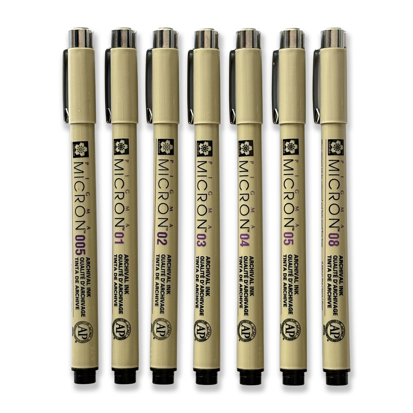 Micron Pen Set of 7