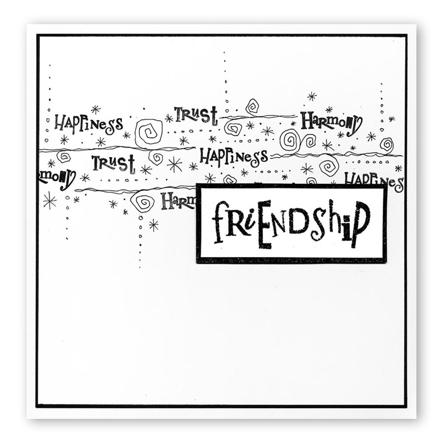 Mini Word Chains 15 & 16 - Hugs & Kisses & Get Well Soon Stamp Set