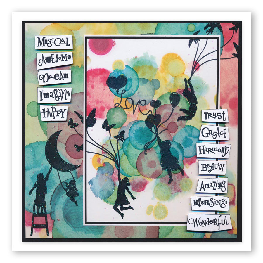 Mini Word Chains 09 & 10 - Brilliant & New Arrival Stamp Set