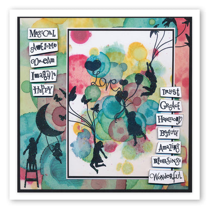 Mini Word Chains 09 & 10 - Brilliant & New Arrival Stamp Set