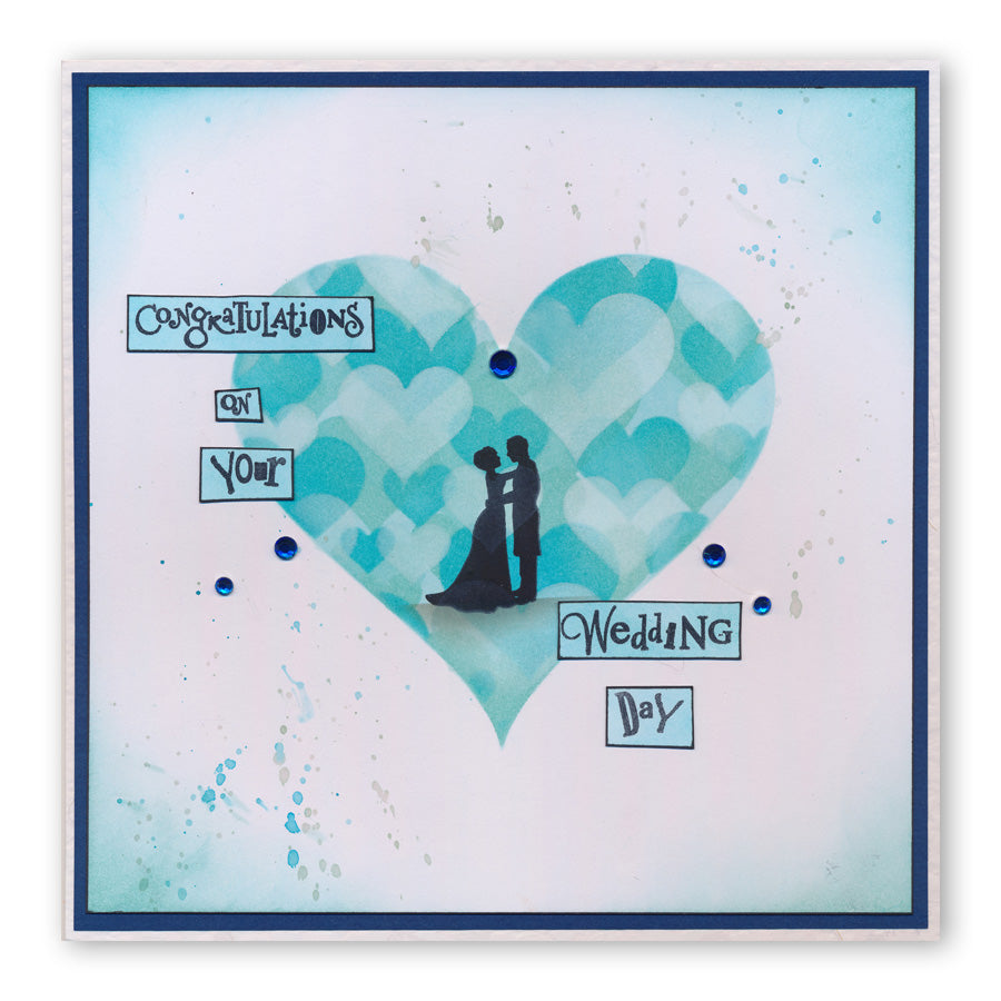 Mini Word Chains 03 & 04 - Birthday & Wedding Stamp Set