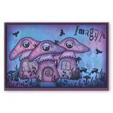 Toadstool Outline & Whimsical Miniatures A6 Stamp & Mask Duo