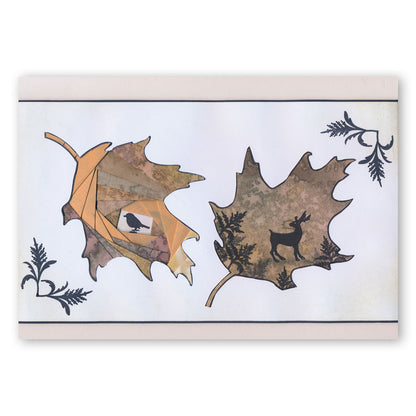 Leaf Outline & Countryside Miniatures A6 Stamp & Mask Duo