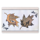 Leaf Outline & Countryside Miniatures A6 Stamp & Mask Duo