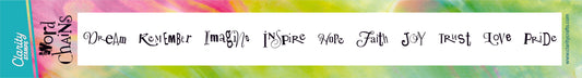 CLEARANCE Mini Word Chains 05 & 06 - Dream & Hope Stamp Set