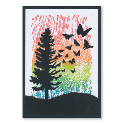 Trees - Nature - Mixed Impressions A5 Stamp Set