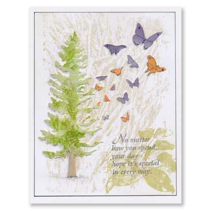 Trees - Nature - Mixed Impressions A5 Stamp Set