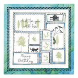 Birthday Doodle Layout Montage A5 Stamp & Mask Set
