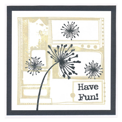 Have Fun Grunge Layout Montage A5 Stamp & Mask Set