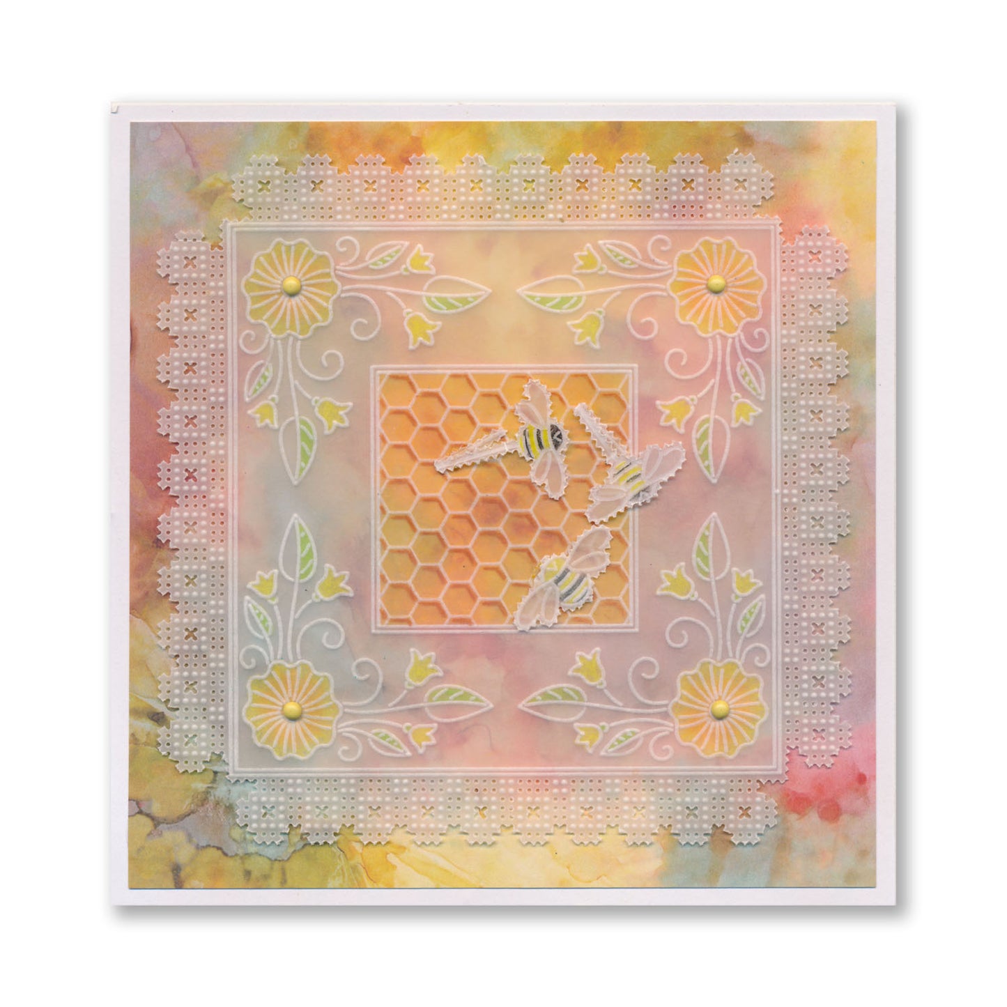 Tina's Square Parchlets Trio A6 Square Groovi Baby Plate Set