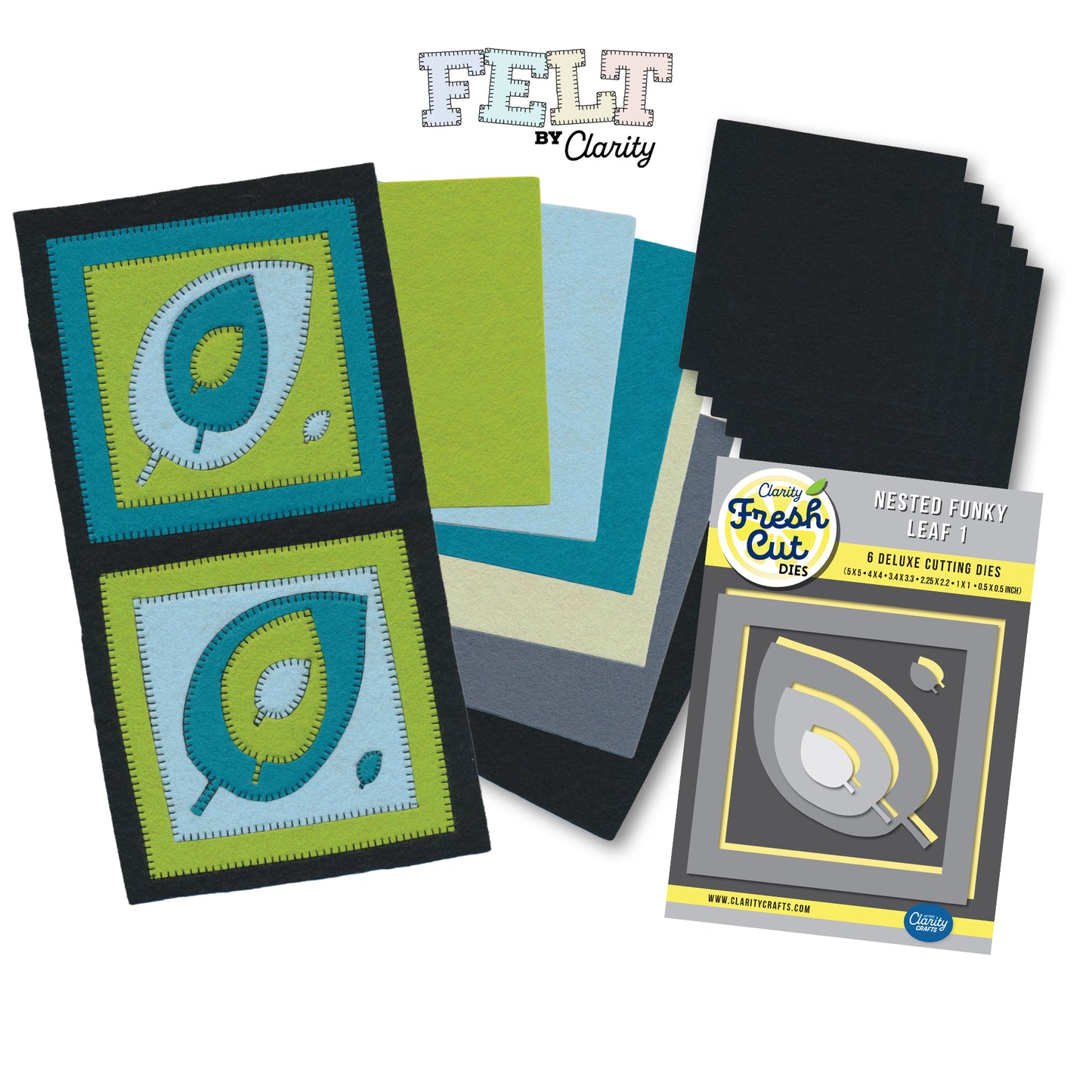 Felt by Clarity - Funky Leaf 1 Tile Kit