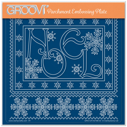 Linda's Noel A5 Square Groovi Plate