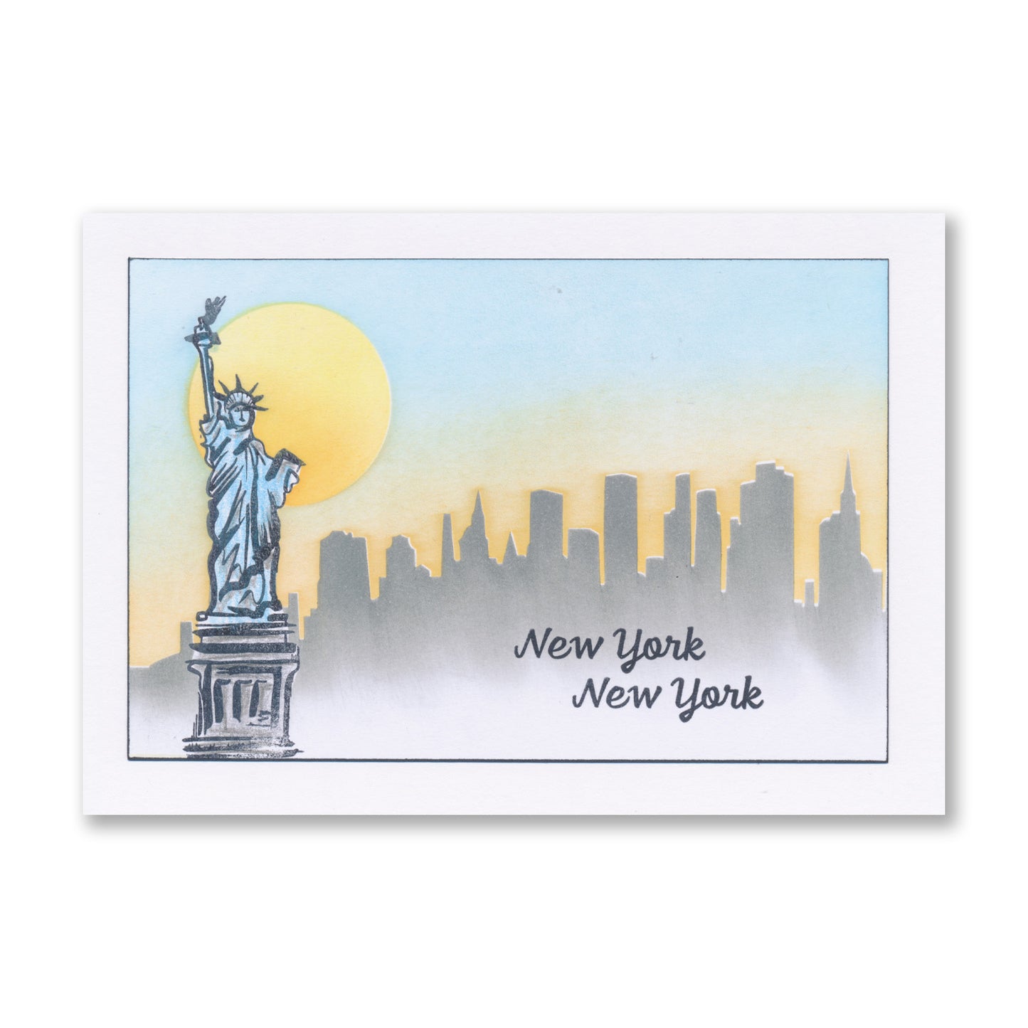 Barbara's Triangle People & Sketchy London, Paris & New York A5 Stamp Duo