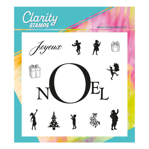 Noel Framer A5 Square Stamp & Mask Set