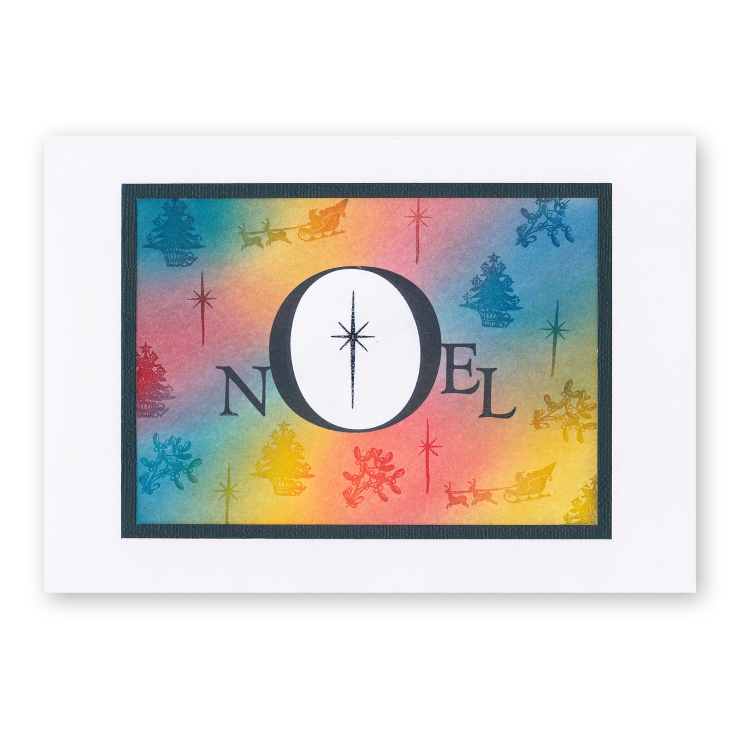 Peace & Noel Framer A5 Square Stamp & Mask Set Duo