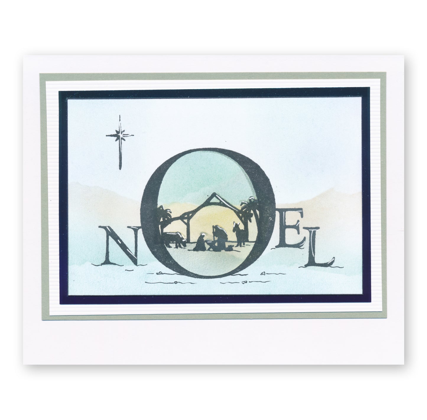 Peace & Noel Framer A5 Square Stamp & Mask Set Duo