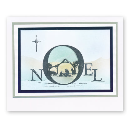 Peace & Noel Framer A5 Square Stamp & Mask Set Duo