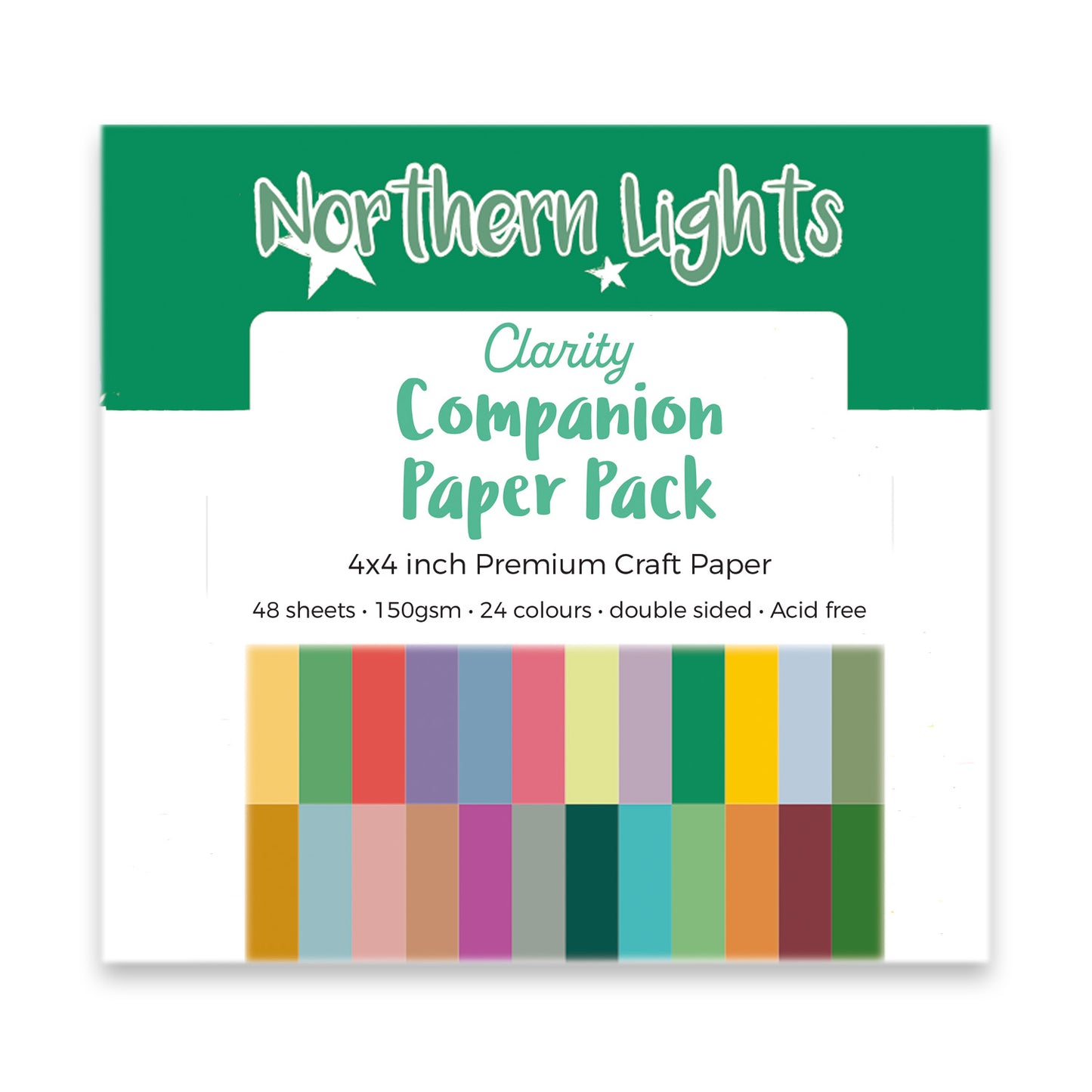 Northern Lights Companion Paper 4" x 4" (Double-Sided)