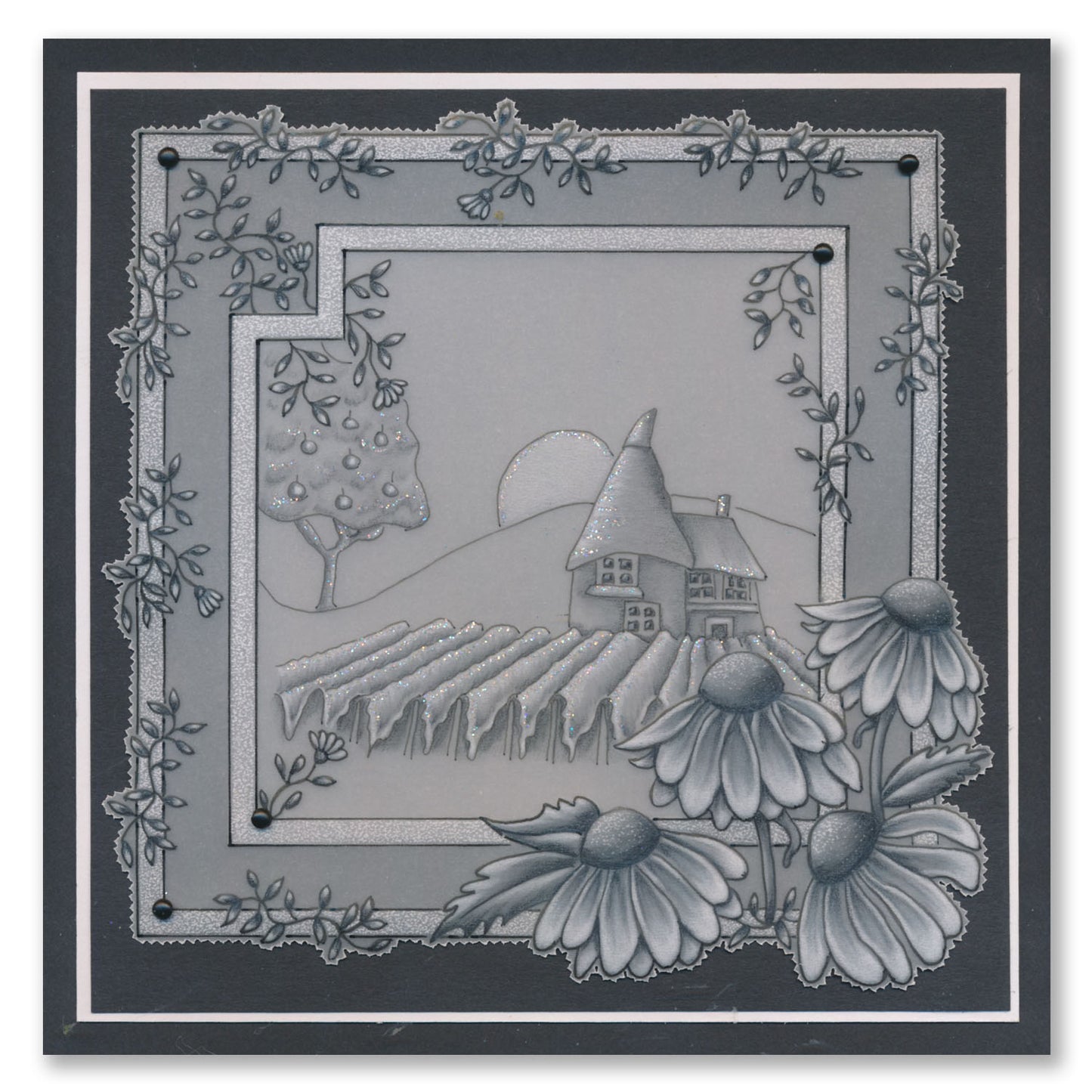 Barbara's SHAC Oast House A6 Square Groovi Plate