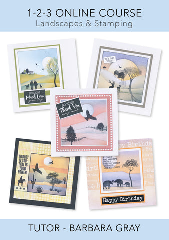1-2-3 Online Course: Landscapes & Stamping