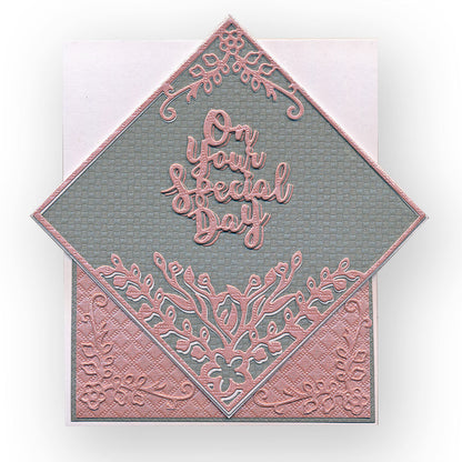 On Your Special Day Floral Frame Clarity Fresh Cut Die