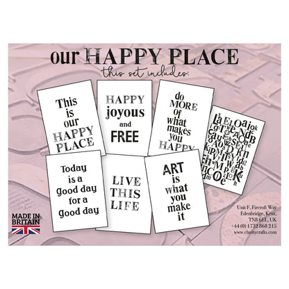 Set 03 - Quotes - Our Happy Place - Printed Postcards