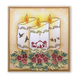 Candle Outline & Nativity Miniatures A6 Stamp & Mask Duo