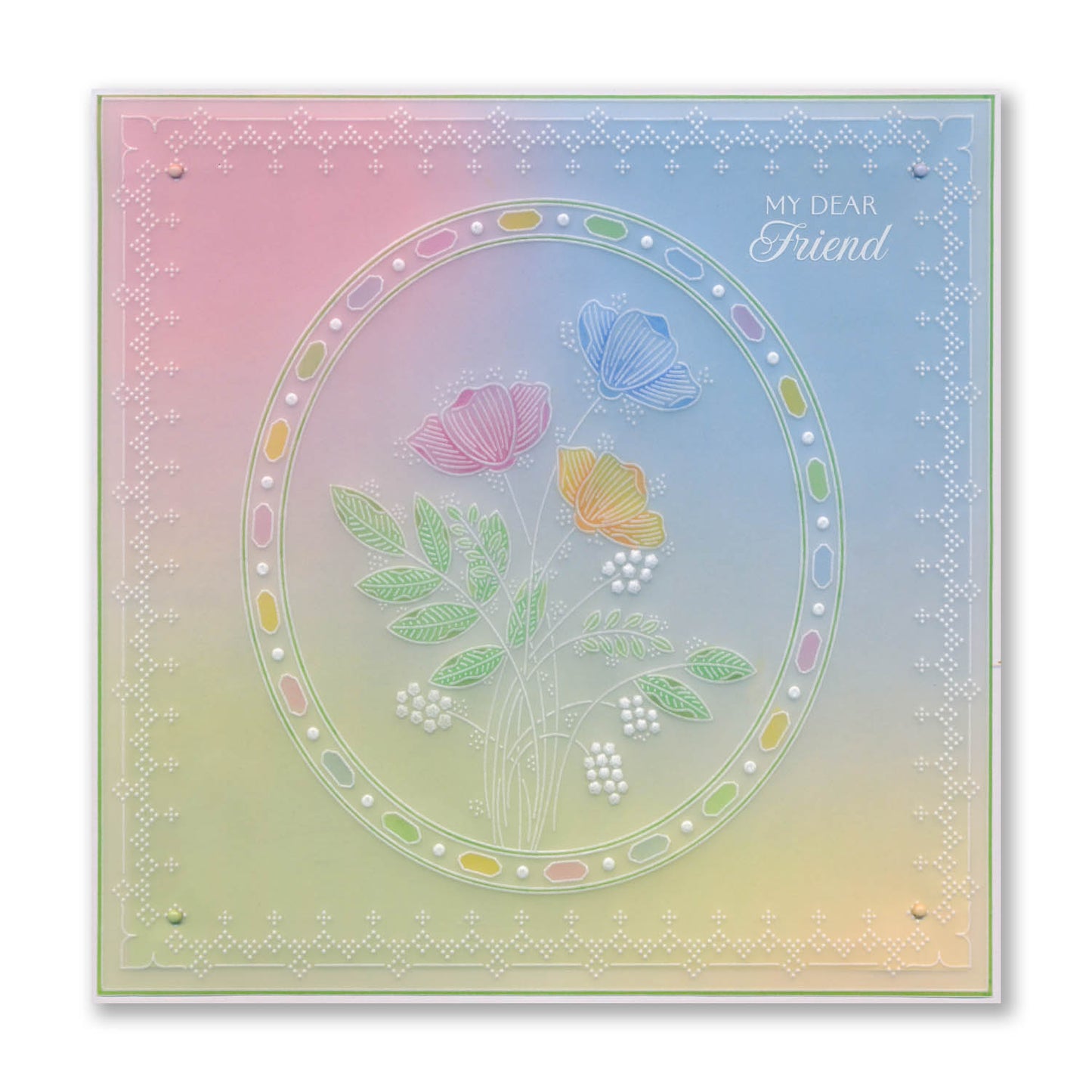 Nested Doodle Frames A4 Square Groovi Plate Collection