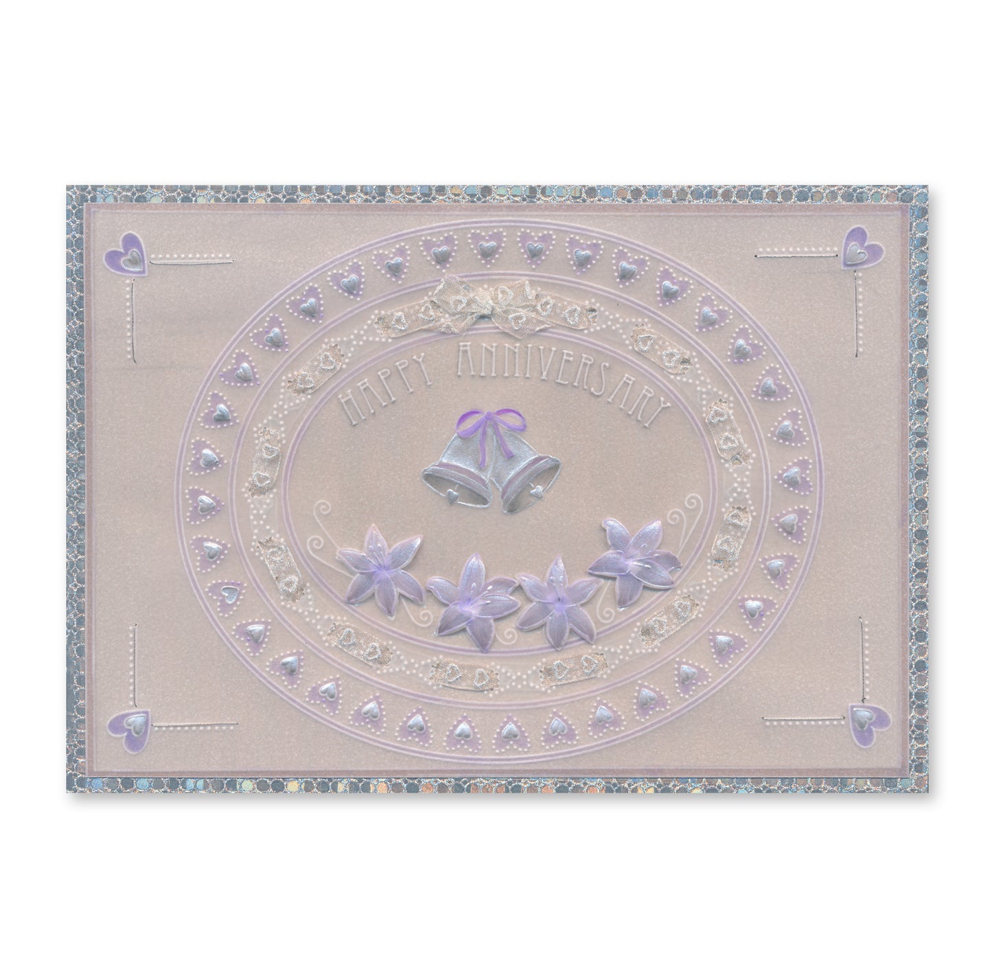 Jazz's Happy Anniversary Toppers & Tags A4 Square Groovi Plate