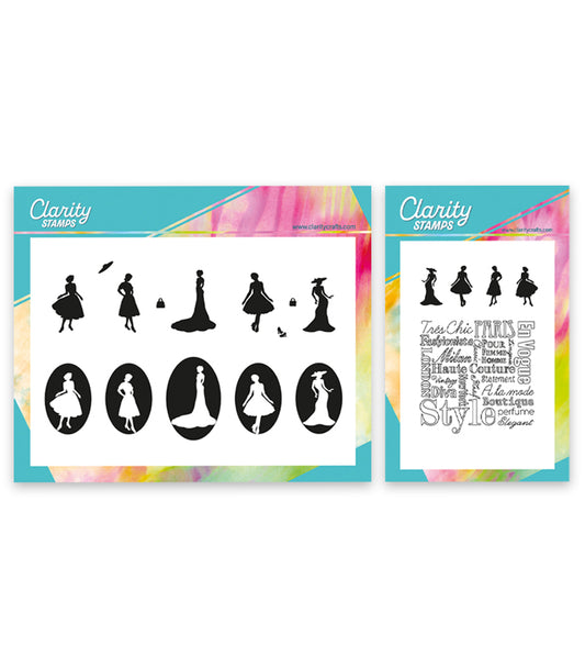 Tres Chic A5 & A6 Square Stamp Duo