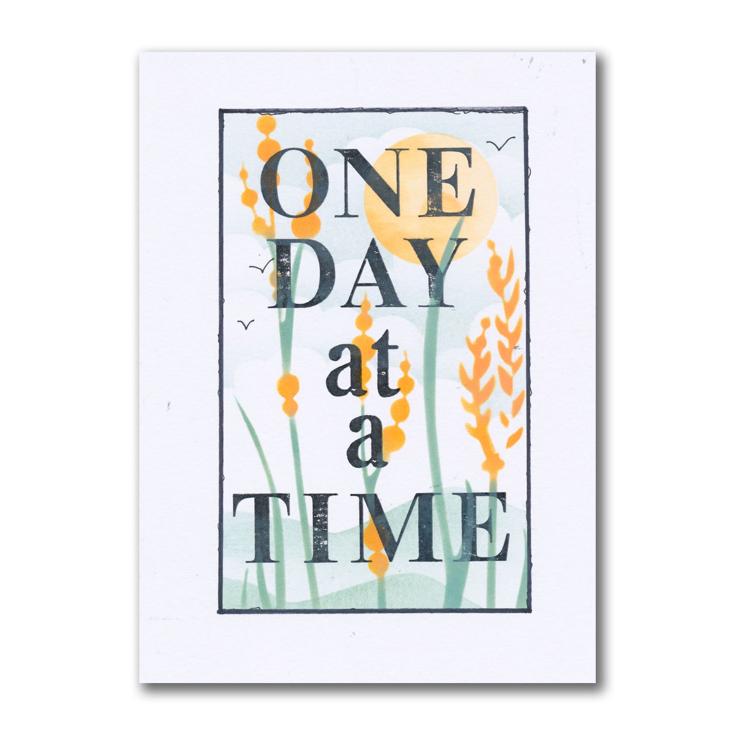 Set 1 - Quotes - One Day at a Time - Printed Postcards