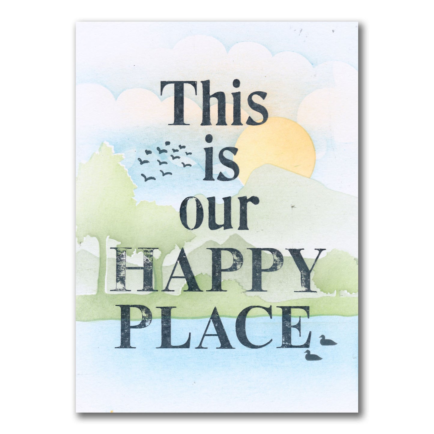 Set 3 - Quotes - Our Happy Place - Printed Postcards