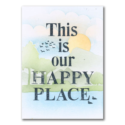 Set 3 - Quotes - Our Happy Place - Printed Postcards