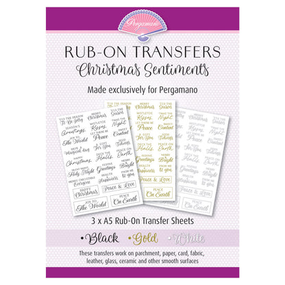 Rub-On Transfers - Christmas Sentiments