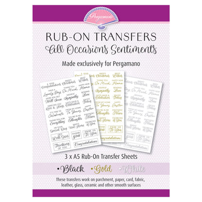 Rub-On Transfers - All Occasions Sentiments