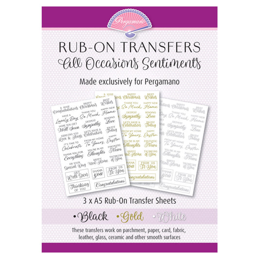 Rub-On Transfers - All Occasions Sentiments