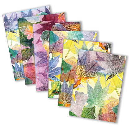 Pinky Gray - 24 Botanical Monoprint Greeting Cards + Envelopes + Sticker Collection