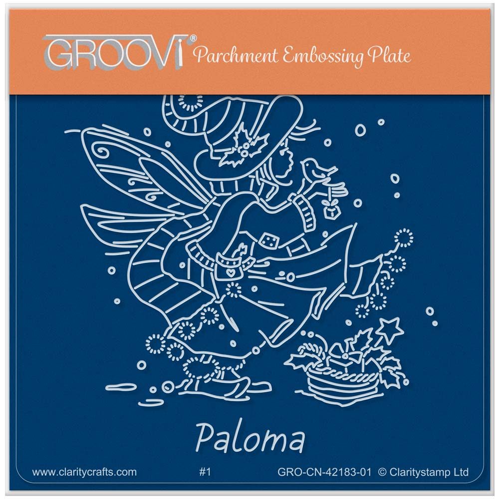 Paloma - Christmas Poppet A6 Square Groovi Plate