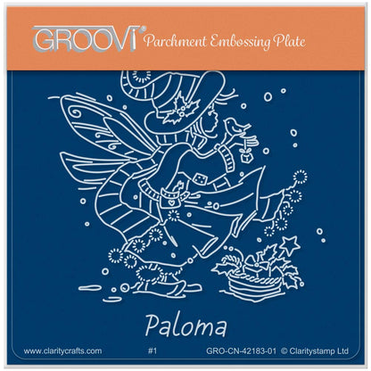 Paloma - Christmas Poppet A6 Square Groovi Plate