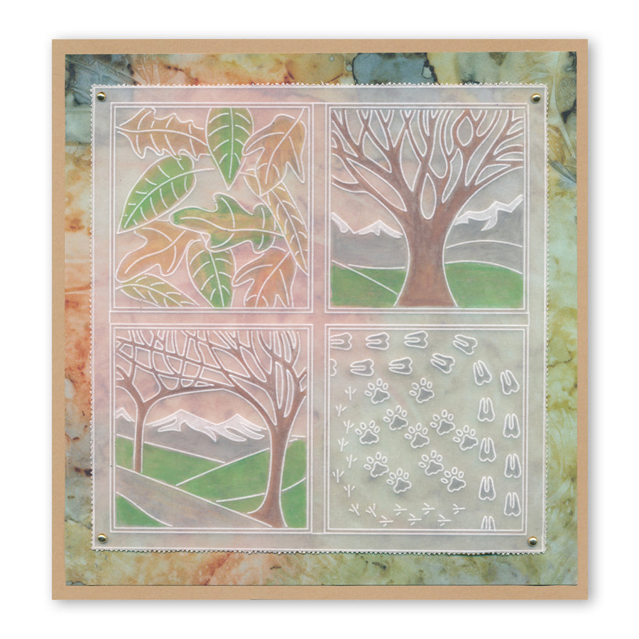 Panoramic - Quarterette A5 Square Groovi Plate