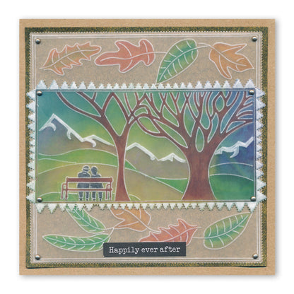 Panoramic - Two Trees A5 Square Groovi Plate