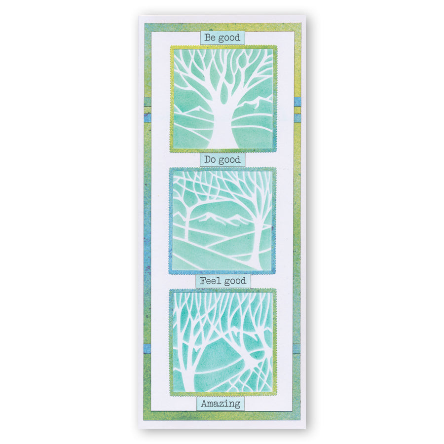 Panoramic Aperture - One Tree 5" x 5" Stencil