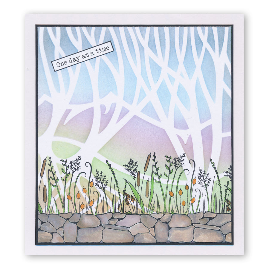 Panoramic Aperture 7" x 7" Stencil Collection