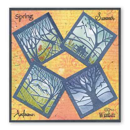 Panoramic Aperture - One Tree 5" x 5" Stencil