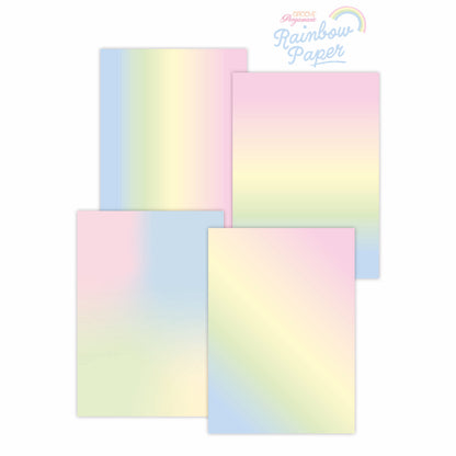 Rainbow Duo - Parchment & Paper - Pastel Rainbow A4