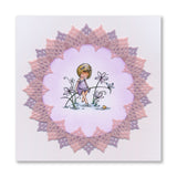 Josie's Peace - Circular (Diagonal) Lace Duet A5 Square Groovi Grid