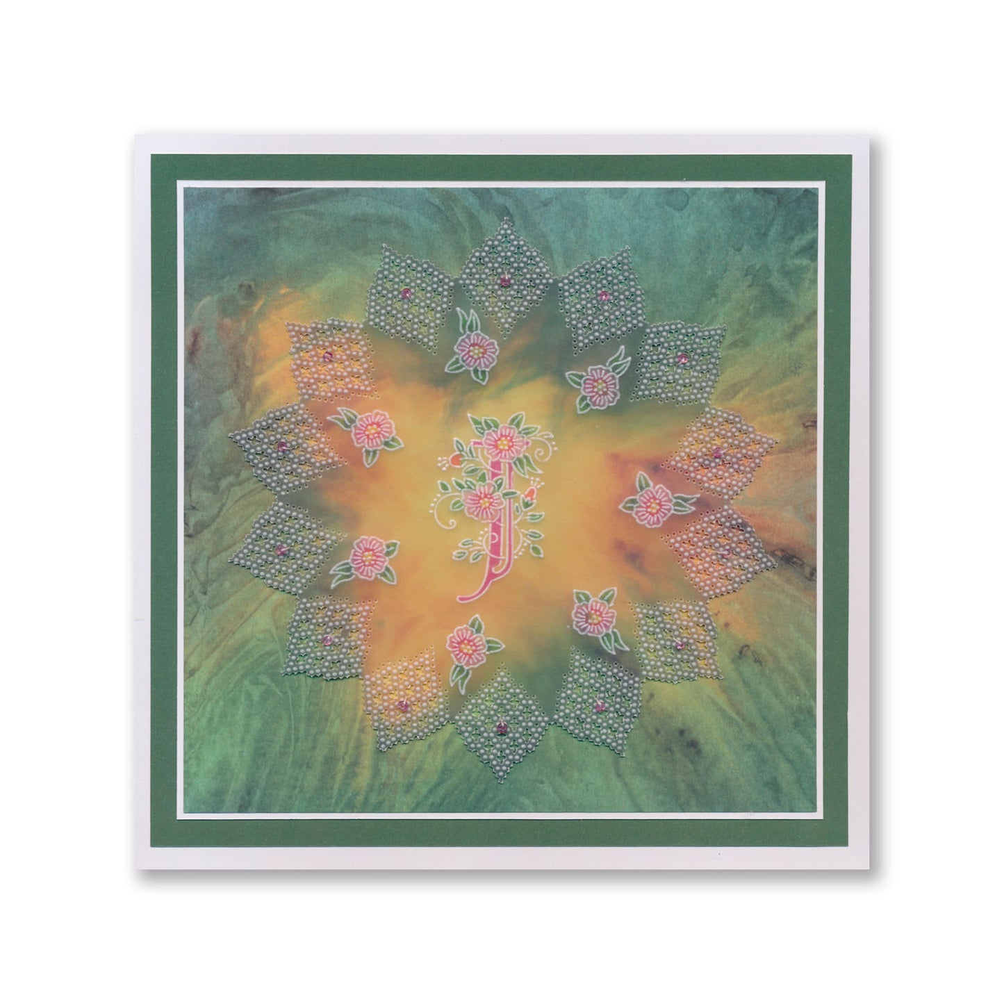 Josie's Circular (Diagonal) Lace Duet A5 Square Groovi Grid Collection